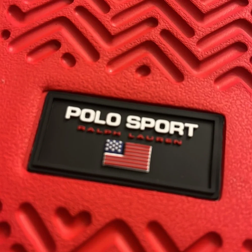 Polo Sport Ralph Lauren EVA Slides Sandals Shoes new Flip Flops red Mens Size 11